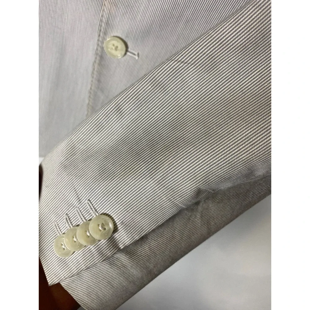 Express‎ 36P Gray Pinstripe Two Button Sport Coat Blazer Career Preppy